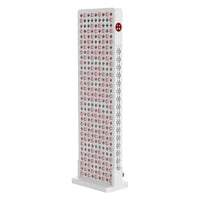 Full-body LED light therapy panel with touchscreen display
