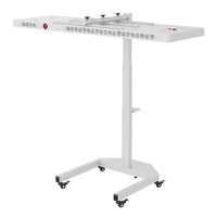 Horizontal LED light therapy panel with adjustable height stand