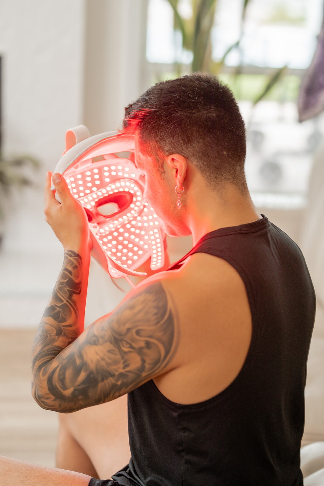 Red Light Therapy Mask MitoGLOW with Blue, Yellow, Red and Near Infrared LED