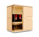 Sunlighten MPulse Conquer Infrared Sauna with Red Light | Fits 3 People, Combines Near-, Mid-, and Far-Infrared Therapy