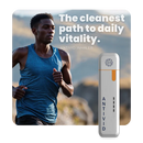 Antivid inhaler with athlete running, text daily vitality