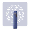 Front view of Mind Expander inhaler with graphic background