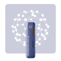 Front view of Mind Expander inhaler with graphic background