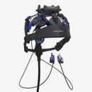 Front-facing product shot of the black Neuro Pro 2 device, showcasing the 12 Vie-LED modules and the dual intranasal light therapy applicators.
