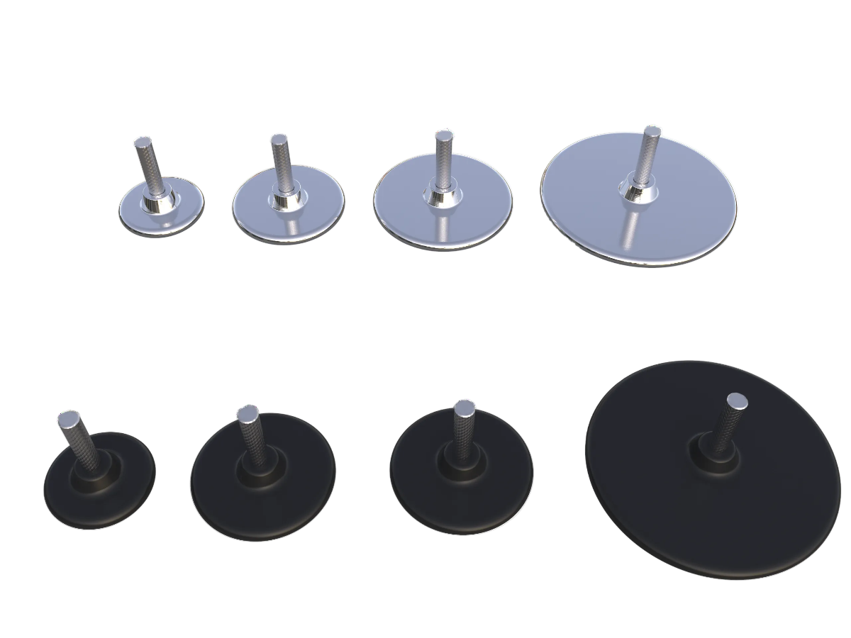 4 resistive handle heads and 4 capacitive handle heads for Oceanus Tecar device