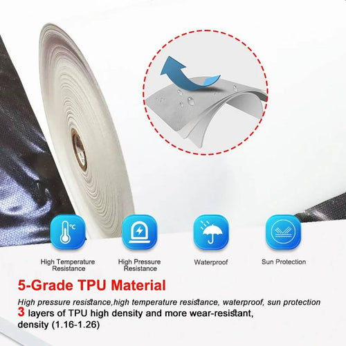Close-up of 5-grade TPU material used in Oxyair 1.5 ATA chamber