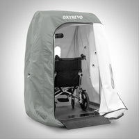 Heal 40 open with wheelchair inside.