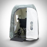 Heal 40 open front view with wheelchair.