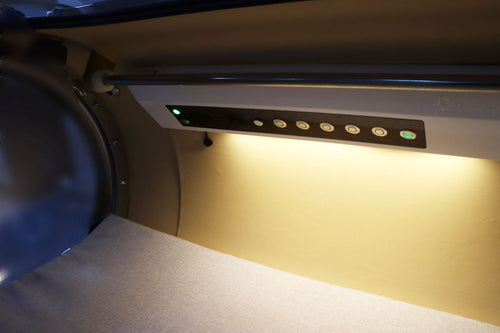 Quest 36 interior control panel with buttons.