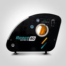 Space 60 side view with controls, black model.