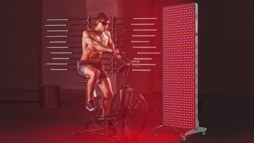 Red Light Therapy Panel with Blue and Near Infrared Light - Fitness Series by BioMol