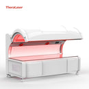 Three-quarter view of the TheraLaser professional wellness pod featuring 45,000 medical-grade LEDs for full-body therapeutic care.
