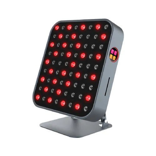 Front view of Red Light Mini Panel with red and NIR LEDs on