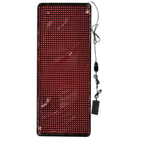 Red light therapy mat with power cord and controller