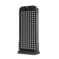 Red light therapy panel with multiple LED lights