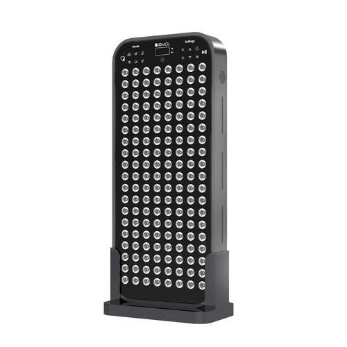 Red light therapy panel with multiple LED lights