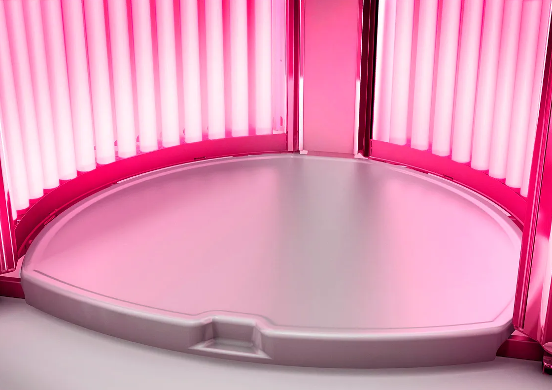 RenuvaSkin S4800 Luxury Red Light Therapy Booth with 360 degree Coverage, Customizable Sessions, and Touchscreen Control