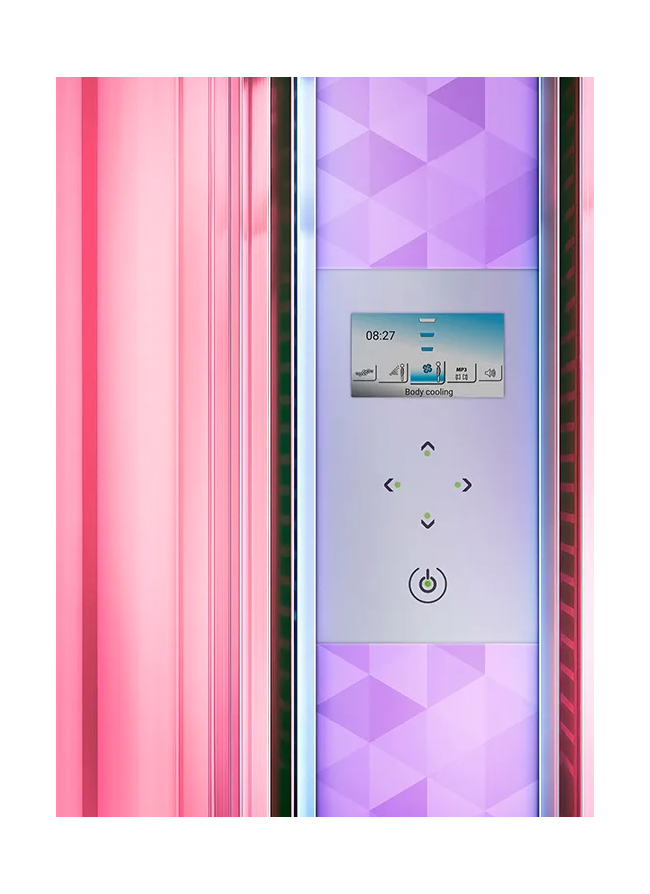 RenuvaSkin S4800 Luxury Red Light Therapy Booth with 360 degree Coverage, Customizable Sessions, and Touchscreen Control