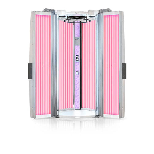 RenuvaSkin S4800 Luxury Red Light Therapy Booth with 360 degree Coverage, Customizable Sessions, and Touchscreen Control