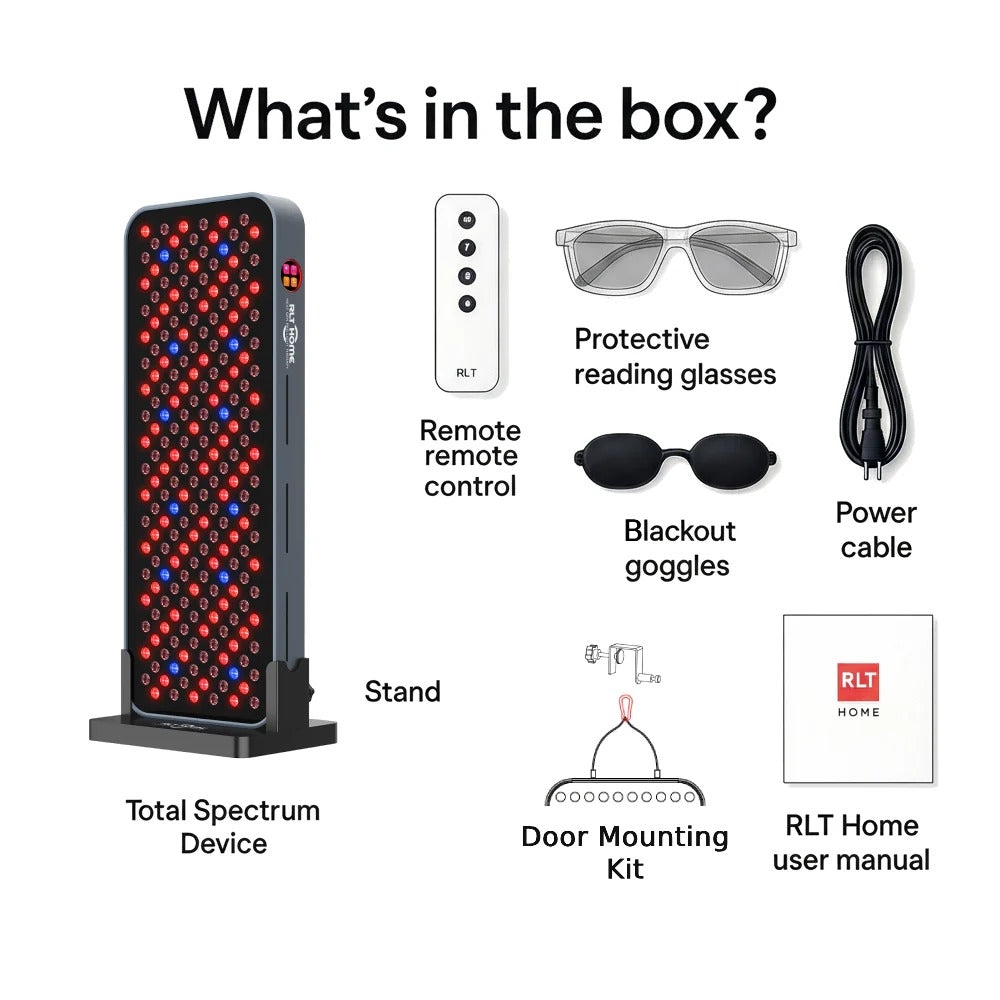 Red Light Therapy Panel Total Spectrum Compact with Stand by RLT Home