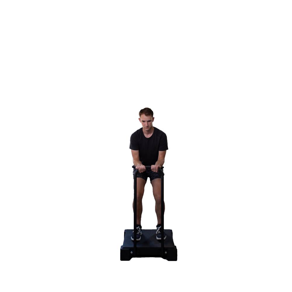 Maintain better control during squats and lower body exercises with stable hand support.