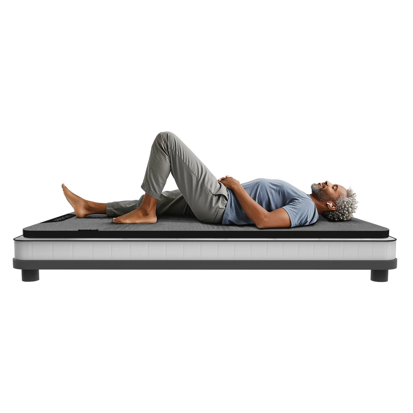 Enjoy full-body haptic sound therapy on your mattress with the Woojer Wellness Mat