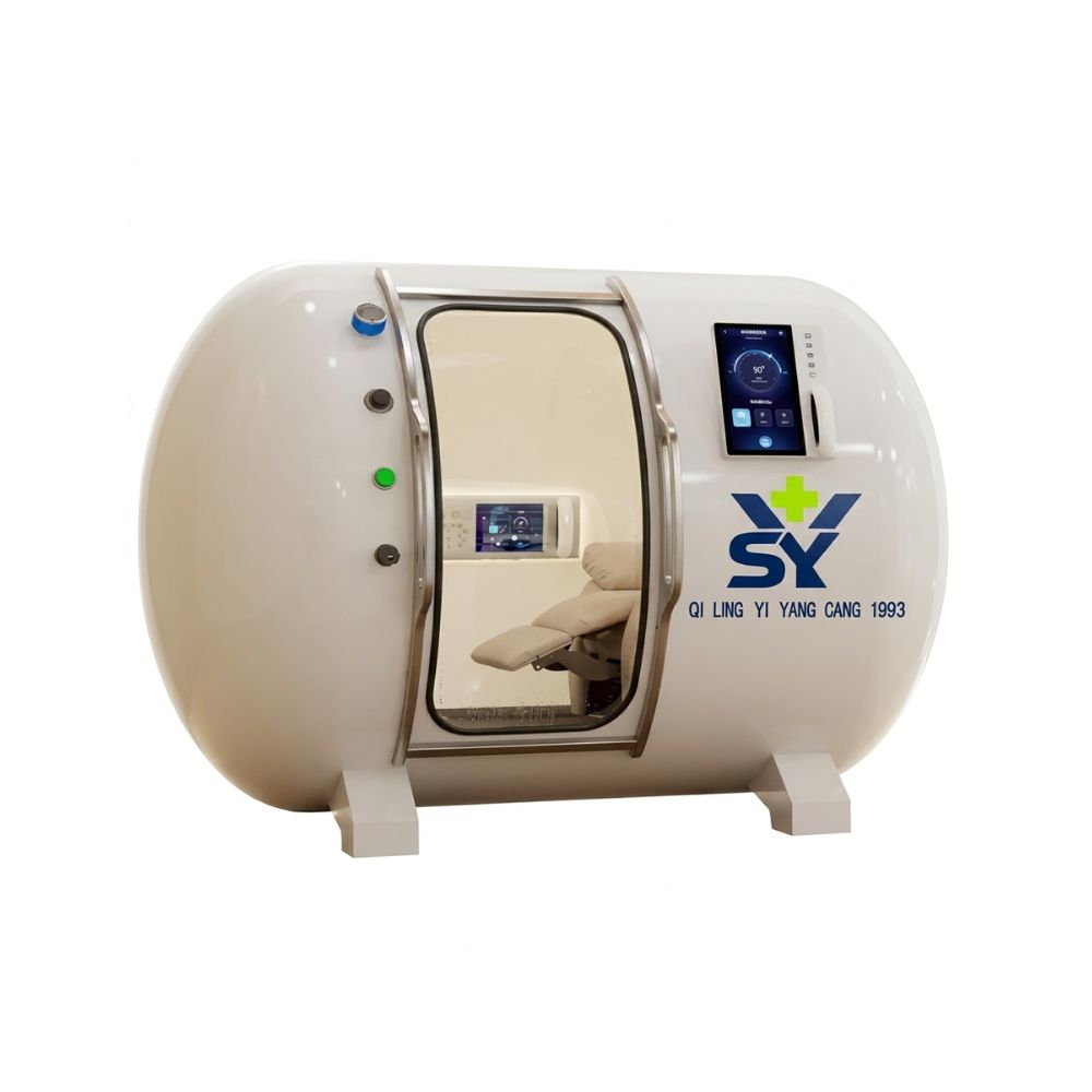 Hyperbaric Oxygen Chamber, Stainless Steel Hard Shell with 2 Person Seating and 2.0 Max ATA